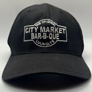 Luling City Market Texas BBQ Embroidered Trucker Cap